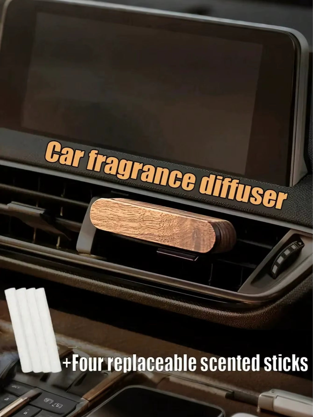Solid Wood Car Air Vent Diffuser Clip – Suitable for Car, Office and Home Scenarios, a Trendy Lifestyle Car Accessory