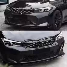 MP Style Front Bumper Spoiler Diffuser Body kit for BMW 3 Series G20 G28 320 325 330 LCI 2023+ Front splitter Car Accessories