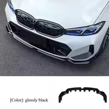 MP Style Front Bumper Spoiler Diffuser Body kit for BMW 3 Series G20 G28 320 325 330 LCI 2023+ Front splitter Car Accessories
