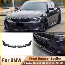 MP Style Front Bumper Spoiler Diffuser Body kit for BMW 3 Series G20 G28 320 325 330 LCI 2023+ Front splitter Car Accessories