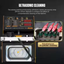 AUTOOL Car Fuel Injector Cleaner Tester EFI MPI SFI Ultrasonic AUTO Tester Cleaning Machine Cleaner Tester 110V-230V CT150