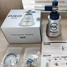 MJJC Snow Foam Lance PRO V3.0 High Pressure Car Washer Stainless Steel Foam Cannon Compatible With Varies Adapter 1.2L Bottle